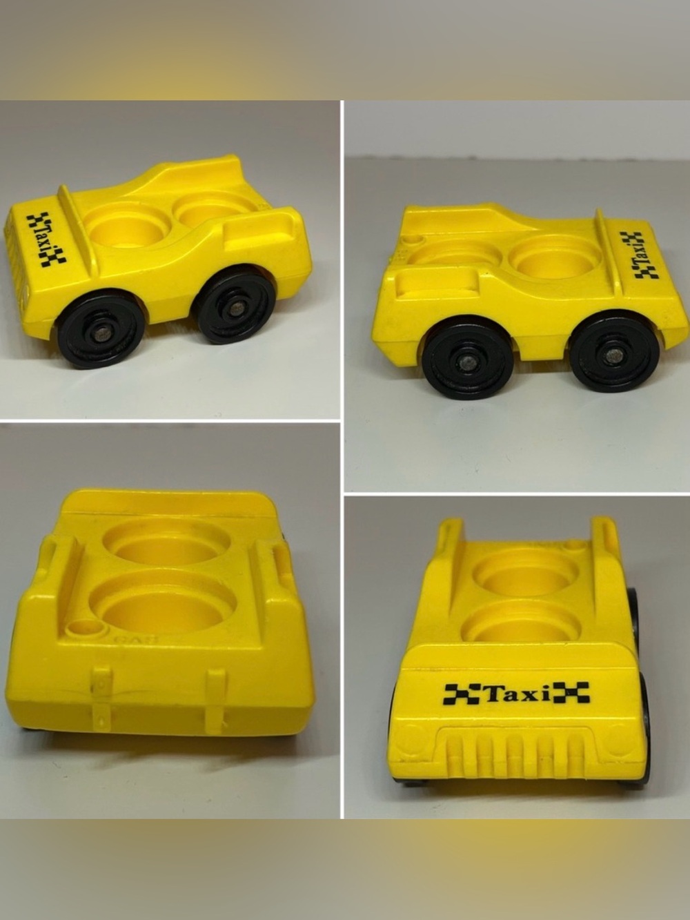 FISHER-PRICE - VINTAGE LITTLE PEOPLE TAXI - COLLECTIBLE